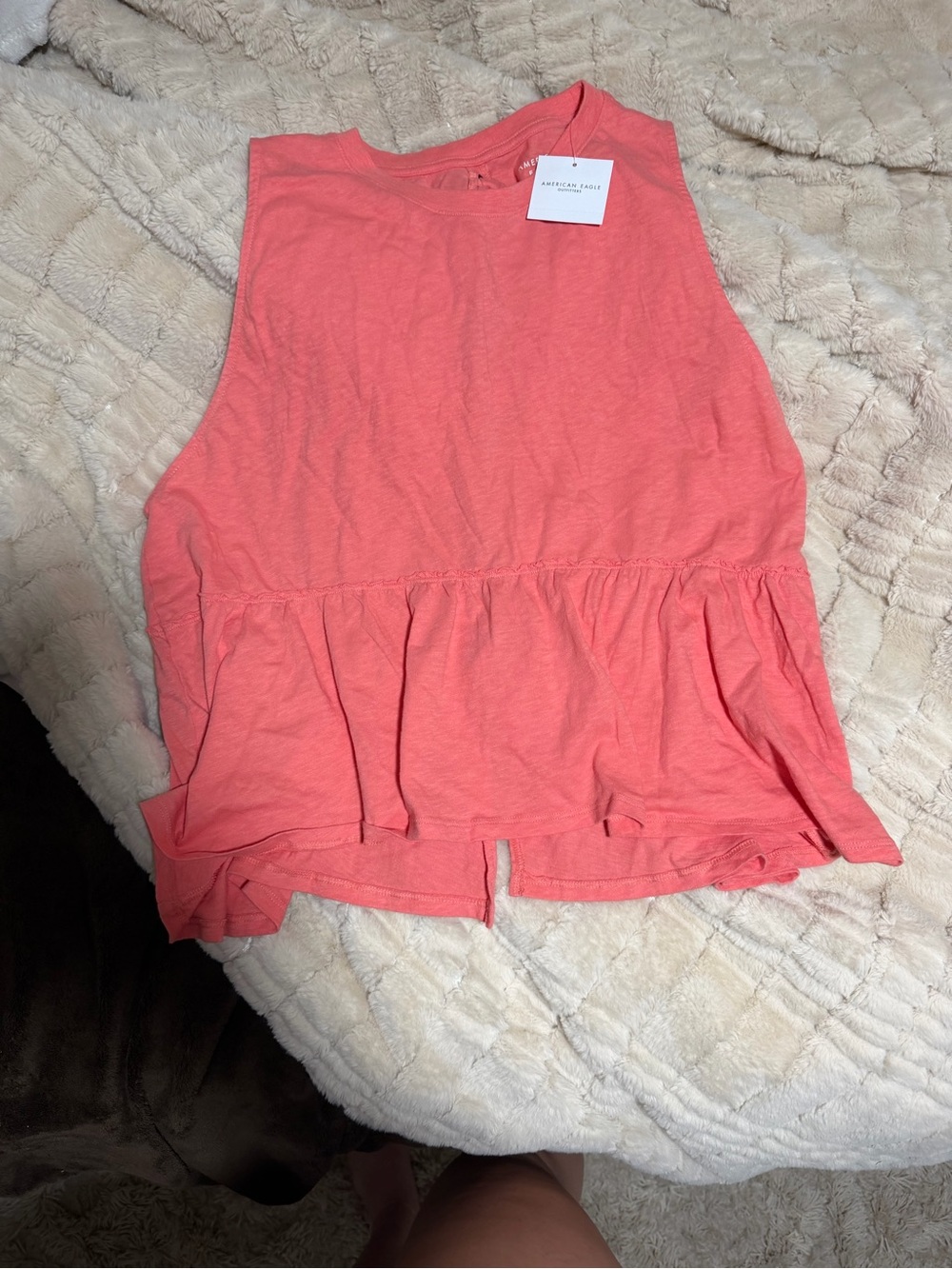American Eagle Coral Sleeveless Tank